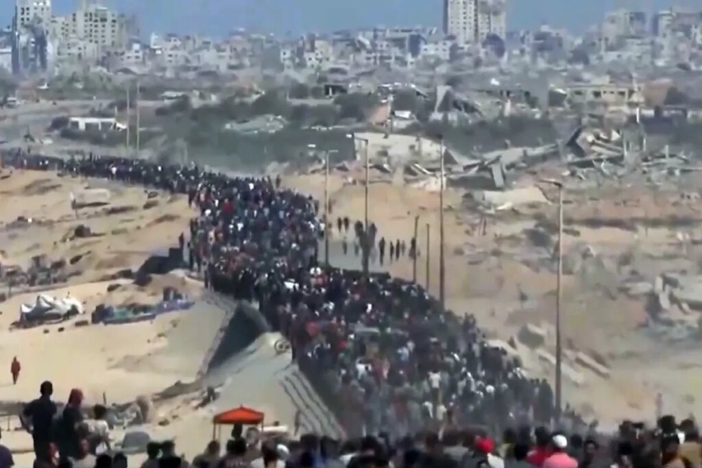 israilin cekilmesi sonrasi gazzeliler evlerine donmeye basladi gPzIz63m