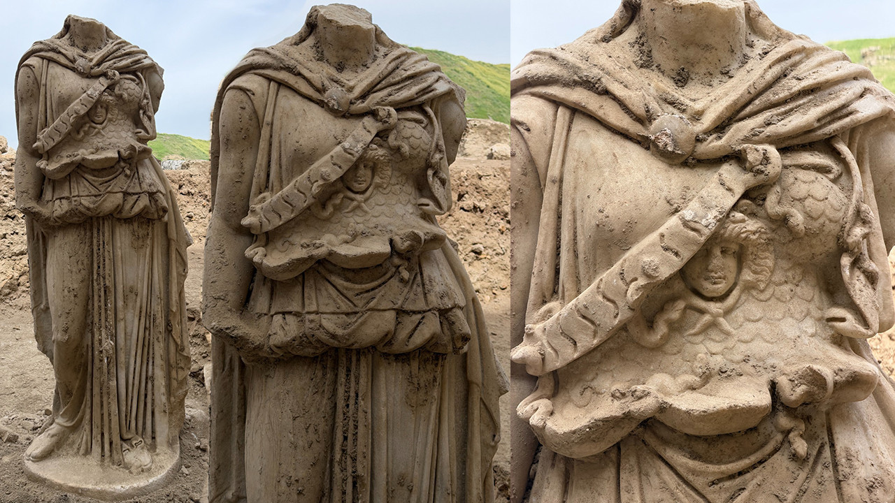 Laodikeia Antik Tiyatrosu’nda Şaşırtıcı Athena Heykeli Bulundu