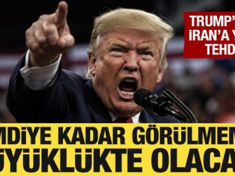 Trumptan iran aciklamasi simdiye kadar gorulmemis buyuklukte saldiri planliyorum egJevDId